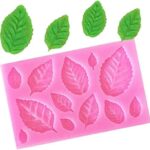 3D Leaf Silicone Moulds — 3 Pieces for Fondant and Chocolate