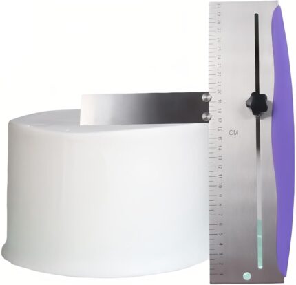 Adjustable Cake Scraper 12 Inch — Stainless Steel Bench Smoother