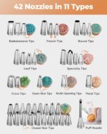 Aluminium Cake Decorating Kit — 180 Pieces with Turntable