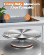 Aluminium Cake Decorating Kit — 253 Pieces with Turntable