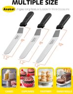 Angled Offset Icing Spatula Set — 6, 8 and 10 Inch Blades