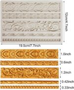 Baroque Scroll and Lace Silicone Moulds — 3 Pieces
