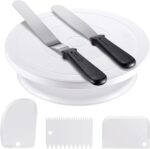 Cake Decorating Kit with Turntable, Spatulas and Scrapers