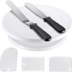 Cake Decorating Kit with Turntable, Spatulas and Scrapers