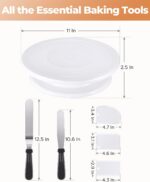 Cake Decorating Kit with Turntable, Spatulas and Scrapers