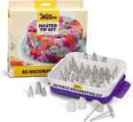 Cake Decorating Piping Tip Set — 55 Pieces with Storage Case