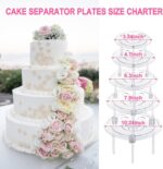 Cake Dowel and Separator Plate Set — 40 Rods, 20 Supports, 5 Plates