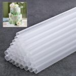 Cake Dowel Rods — 50 Pieces, 9.5 Inch Plastic Supports