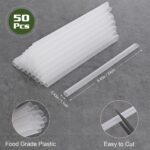 Cake Dowel Rods — 50 Pieces, 9.5 Inch Plastic Supports