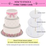 Cake Tier Stacking Kit — 10, 8 and 6 Inch Boards with Dowels