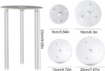 Cake Tier Support Set — 4 Reusable Boards and 12 Dowel Rods