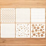 Circle Cookie Stencils — 6 Pack, 6 x 6 Inch Reusable Sheets