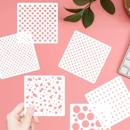 Circle Cookie Stencils — 6 Pack, 6 x 6 Inch Reusable Sheets