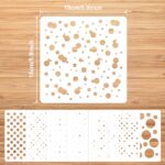 Circle Cookie Stencils — 6 Pack, 6 x 6 Inch Reusable Sheets