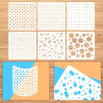 Circle Cookie Stencils — 6 Pack, 6 x 6 Inch Reusable Sheets