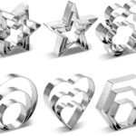 Cookie Cutter Set with Storage Box — 3 Sizes in 6 Shapes