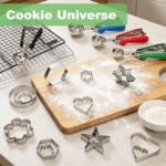 Cookie Cutter Set with Storage Box — 3 Sizes in 6 Shapes