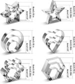 Cookie Cutter Set with Storage Box — 3 Sizes in 6 Shapes