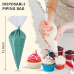 Disposable Piping Bags 12 Inch — 100 Anti-Burst Pastry Bags