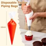 Disposable Piping Bags 16 Inch — 100 Pieces, Extra Thick
