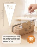 Disposable Piping Bags 18 Inch — 100 Pieces, Thickened