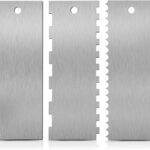 Double-Sided Cake Comb 9 Inch — 3 Pieces, Stainless Steel