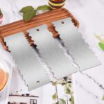 Double-Sided Cake Comb 9 Inch — 3 Pieces, Stainless Steel