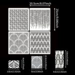 Floral Cake Stencils — 4 Pieces, Reusable Buttercream Templates