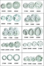Flower and Snowflake Cookie Cutter Set — 44 Pieces