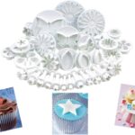 Fondant Plunger Cutter Mould Set — 33 Pieces for Sugarcraft