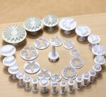 Fondant Plunger Cutter Mould Set — 33 Pieces for Sugarcraft