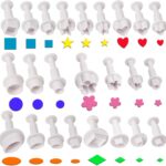 Fondant Plunger Cutter Set — 24 Pieces for Cake Decorating