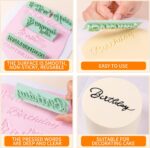 Happy Birthday Fondant Stamp Set — 8 Pieces with Letter Embossers