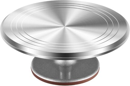Heavy-Duty Cake Turntable 12 Inch with Non-Slip Base