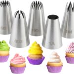 Large Stainless Steel Piping Nozzle Set — 5 Pieces