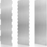 Metal Icing Smoother 8.6 x 3 Inch — 3 Pack, Stainless Steel