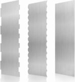 Metal Icing Smoother 8.6 x 3 Inch — 3 Pack, Stainless Steel