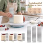 Metal Icing Smoother 8.6 x 3 Inch — 3 Pack, Stainless Steel
