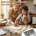 Mini Geometric Cookie Cutter Set — 30 Pieces, Stainless Steel