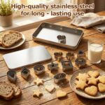 Mini Geometric Cookie Cutter Set — 30 Pieces, Stainless Steel