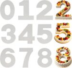 Number Cake Stencil Set — 9 Pieces, 0 to 8, 12 Inch