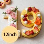 Number Cake Stencil Set — 9 Pieces, 0 to 8, 12 Inch