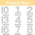 Number Cake Stencil Set — 9 Pieces, 0 to 8, 12 Inch
