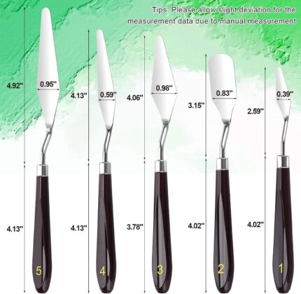 Palette Knife Set — 5 Pieces for Icing and Colour Mixing