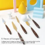 Palette Knife Set — 5 Pieces, Stainless Steel Blades