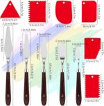 Palette Knife Set with Plastic Scrapers — 5 Knives and 6 Scrapers