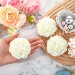Peony Flower Silicone Moulds — 2 Pieces, 3.14 and 2.55 Inch
