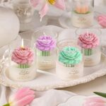 Peony Flower Silicone Moulds — 2 Pieces, 3.14 and 2.55 Inch
