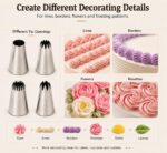 Piping Tip Set with Case — 55 Pieces, 48 Small and 4 Large