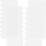 Plastic Cake Scraper and Smoother Set — 4 Pieces